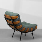 Poltrona Costela Linho - Verde Musgo