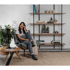 Poltrona Costela Linho - Verde Musgo