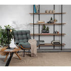 Poltrona Costela Linho - Verde Musgo