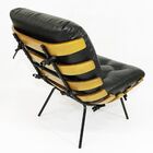 Poltrona Costela Preta Com Puff - Poltronas Do Sul