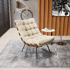 Poltrona Costela Suede Base Metálica Preto M11 - D'rossi - Be