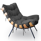 Poltrona Costela Suede D'w - Cinza