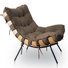 Poltrona Costela Suede D'w - Marrom Mascavo