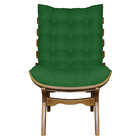 Poltrona Costela Suede Verde Base Madeira Castanho - Pallazio