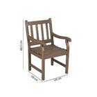 Poltrona Costelinha 54cm 1 Lugar P/área Externa Eucalipto -c