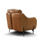 Poltrona Couro 100% Legítimo Fancy 1001 Capuccino 01 - Star C