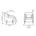 Poltrona Couro 100% Legítimo Fancy 1001 Capuccino 01 - Star C