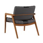 Poltrona Couro E Linho 418 Uxua Grafite