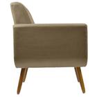 Poltrona Cristal Decorativa Suede Bege D'rost