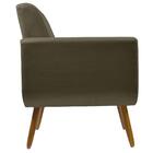 Poltrona Cristal Decorativa Suede Castor D'rost