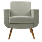 Poltrona Cristal Decorativa Suede Creme D'rost