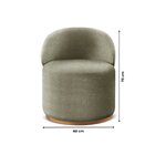 Poltrona Curva Moderna Brenda Design Arredondado Verde