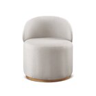 Poltrona Curva Moderna Brenda Design Arredondado Yescasa Nude