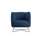 Poltrona D33 Pés Metálicos Glad Yescasa Azul Jeans