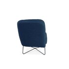 Poltrona D33 Pés Metálicos Glad Yescasa Azul Jeans