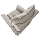 Poltrona Da Mamãe Para Sala Reclinavel Carinho Veludo Marfim