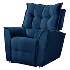 Poltrona Da Mamãe Reclinável Carinho Veludo - Star Confort