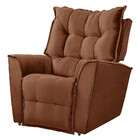 Poltrona Da Mamãe Reclinável Carinho Veludo - Star Confort