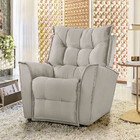 Poltrona Da Mamãe Reclinável Carinho Veludo - Star Confort