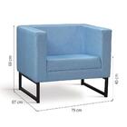 Poltrona Dafne Daf Mobiliário Azul