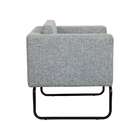 Poltrona Dallas Linho Cinza