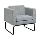 Poltrona Dallas Linho Cinza