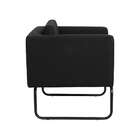 Poltrona Dallas Linho Preta