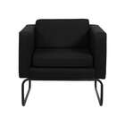 Poltrona Dallas Linho Preta