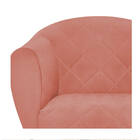 Poltrona Dandara Pés Palito Suede - Amarena Móveis - Coral