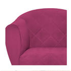 Poltrona Dandara Pés Palito Suede - Amarena Móveis - Pink