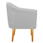 Poltrona Dandara Pés Palito Suede - Doce Sonho Móveis - Branco