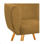 Poltrona Dandara Pés Palito Suede - Doce Sonho Móveis - Mosta