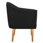 Poltrona Dandara Pés Palito Suede - Doce Sonho Móveis - Preto