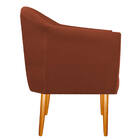 Poltrona Dandara Pés Palito Suede - Doce Sonho Móveis - Terra