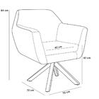 Poltrona Dani Base Giromad Corano Tressê Verde Musgo Domi