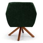 Poltrona Dani Base Giromad Corano Tressê Verde Musgo Domi