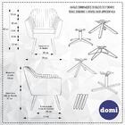 Poltrona Dani Com Pés Palito Veludo Marrom Acobreado
