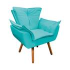 Poltrona Dante Pés Palito Ciano Bnn Decor