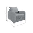 Poltrona Davos Cinza Sofá Go