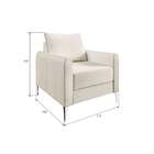 Poltrona Davos Off White Sofá Go