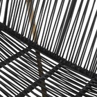 Poltrona para Jardim de Aço e Vime sem Braço Atys Preto 1,42x1mx98cm Naterial