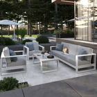 Poltrona para Jardim de Alumínio com Braço Athena Branca 91x95x88cm Naterial