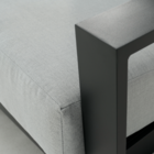 Poltrona para Jardim de Alumínio Athena Cinza 91x95x88cm Naterial