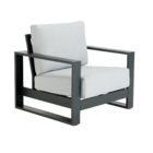 Poltrona para Jardim de Alumínio Athena Cinza 91x95x88cm Naterial