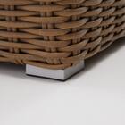 Poltrona de Jardim Alumínio Com Braço Ayamo Marrom 80x107x88cm Naterial