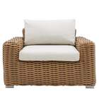 Poltrona de Jardim Alumínio Com Braço Ayamo Marrom 80x107x88cm Naterial