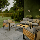 Poltrona para Jardim Alumínio Ionis Cinza 77,5x56x65,5cm Naterial