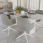 Poltrona para Jardim de Alumínio Neptune Cinza 80x61x61cm Naterial