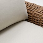Poltrona de Jardim Alumínio e Rattan Com Braço Ayamo Marrom 80x107x88cm Naterial