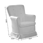 Poltrona De Amamentação Aconchego Fixa Branca